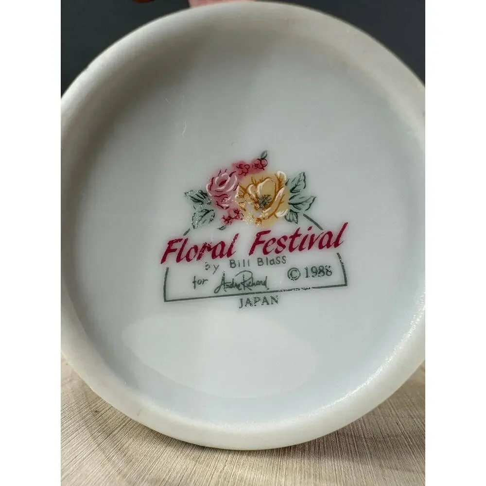 Vintage Bill Blass Floral Festival Soap Dispenser Andre Richard Japan 1986